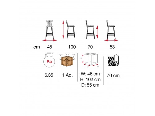 ZUCA KOLLU FONT DÖŞEMELİ BAR / ZUC 11